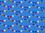 Jersey Wimpelketten mittelblau