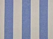 Dekostoff Blockstreifen 5 cm jeansblau natur