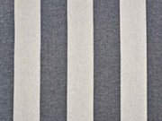 Dekostoff Blockstreifen 5 cm, anthrazit natur