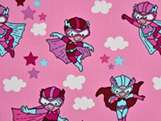 Baumwolle Superhero, rosa