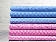 Baumwolle kleine R�dchen, jeansblau blau