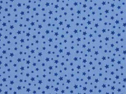 Baumwollstoff Sternchen, jeansblau blau