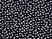 RESTST�CK 40 cm Viskose Drizzle Punkte unregelm�ssig, schwarz