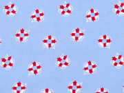 Baumwollstoff Rettungsringe, hellblau