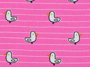 Baumwollstoff Seem�wen,hellpink