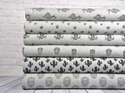 French Terry Sweat Piraten S�bel, grau melange