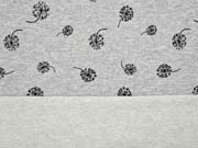 French Terry Sweat Pusteblume, grau melange