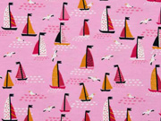 Jersey kleine Segelboote, rosa