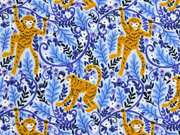 Jersey Affen Bl�tter, hellblau