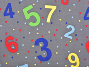 Jersey Zahlen Punkte, grau