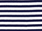 B�ndchen Streifen 7 mm garngef�rbt, dunkelblau