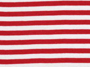 B�ndchen Streifen 7 mm garngef�rbt, rot