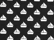 Jersey kleine Segelboote, schwarz