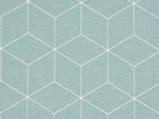 Dekostoff W�rfelmuster, mint