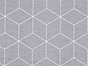 Dekostoff W�rfelmuster, grau
