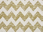 Leinenlook Dekostoff Zick Zack, hellkhaki