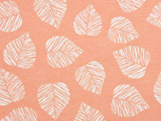 Dekostoff Bl�tter, apricot