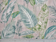 Half Panama tropische Bl�tter, gr�n beige