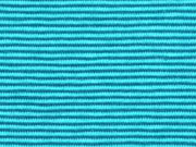 Jersey Streifen 1 mm Garn gef�rbt, petrol