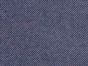 Jersey Jeans Optik Denim Look - dunkelblau