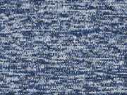 Strickstoff angeraut meliert, blau hellblau