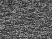 Strickstoff angeraut meliert, dunkelgrau schwarz