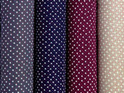 Musselin Double Gauze Kreuze Punkte, brombeer