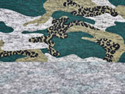 Strickstoff Camouflage angeraut, flaschengr�n