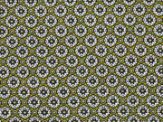 Viskose Blumenr�der, ocker