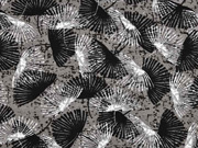 Viskose Jersey Palmf�cher, grau