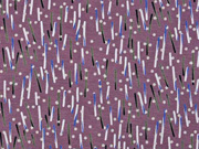 Viskose Jersey Striche Punkte, mauve