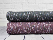 Viskose Jersey Striche Punkte, helles Taupe