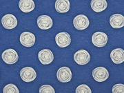 Viskose Jersey Kringel, jeansblau