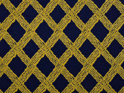 Viskose Jersey Rauten Gitternetz, dunkelblau