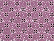 French Terry Sweat Viskose Blumenr�der, flieder