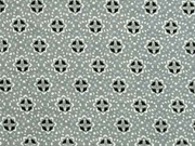 French Terry Sweat Viskose Blumenr�der, mint