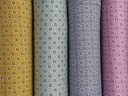 French Terry Sweat Viskose Blumenr�der, ocker