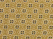 French Terry Sweat Viskose Blumenr�der, ocker