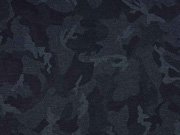 Punto di Roma Heavy Stretchjersey Camouflage, nachtblau petrol