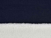 Jeansjersey mit Teddyfleece, dunkelblau