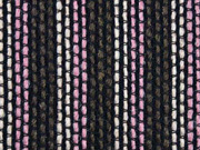 Boucle Streifen Mantelstoff, braun ecrue altrosa