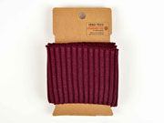 Fertigb�ndchen gerippt Rippenb�ndchen, weinrot