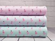 Jersey Flamingos Punkte Herzen, rosa