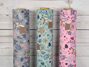 Dekostoff Rehe Bl�tter, dusty mint