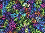 Funktionsjersey bunte Striche, bunt schwarz