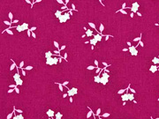 Baumwollstoff Bl�mchen Trachtenlook, bordeaux