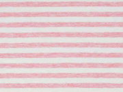 Jersey Streifen garngef�rbt angeraut, rosa melange