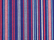 Mexikostoff Streifen, dunkelblau rot