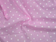 Voile Baumwolle wei�e Punkte, rosa