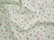 Voile Baumwolle Bl�mchen, hellgr�n